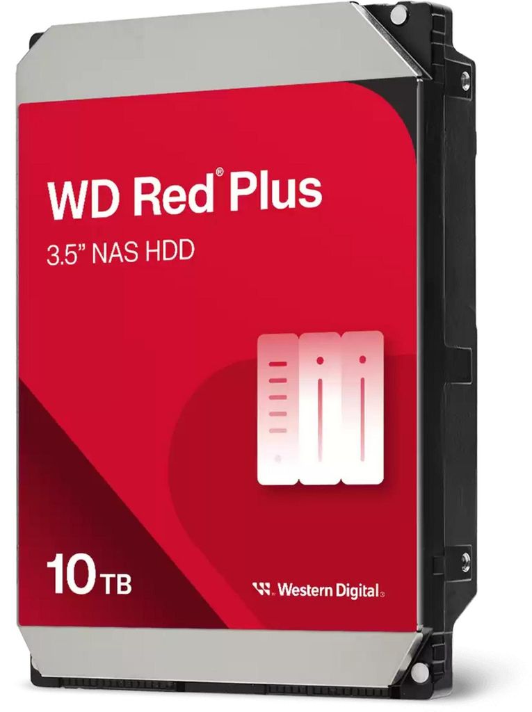 WD Red Plus NAS-Festplatte 10 TB, (SATA 6 Gb/s, 3,5", 24/7) Produktbild 