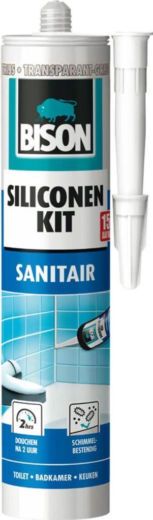 Bison 5372199, 310 ml, Silikondichtungsmittel, Für die Nutzung im Innenbereich geeignet, Grau, 1 Stück(e)