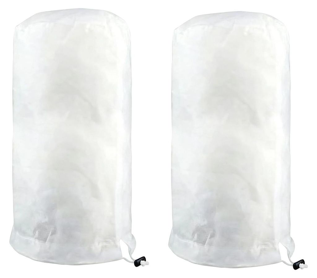 2-teiliger Winterschutz für Pflanzen, Pflanzenschutz für den Winter, frostbeständige Abdeckungen mit Reißverschluss und Kordelzug für Topfpfla...