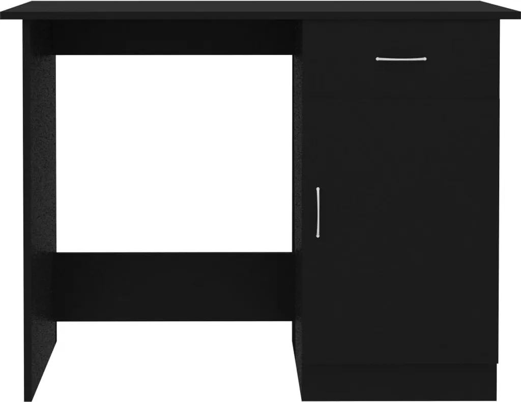 Scrivania Nera 100x50 cm: Postazione Smart Working Moderna e Compatta - 7