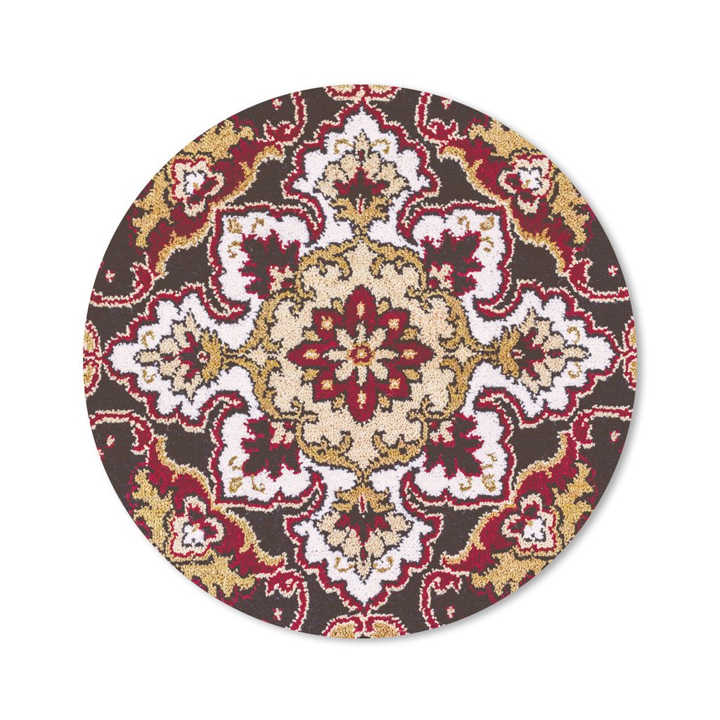 MuchoWow Mauspad Mousepad Persischer Teppich - Teppich - Mandala 40x40 cm - Mousepads - Maus Mat - Pad - Mausunterlage - Schreibtisch Accessoires