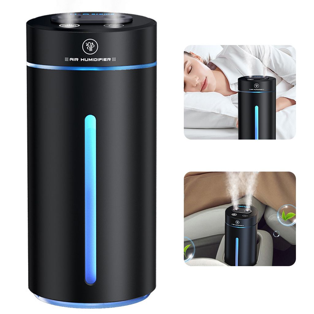 380ML Intelligent Dual Nozzle Double Battery Humidifier for Home and Car Aromatherapy Diffuser