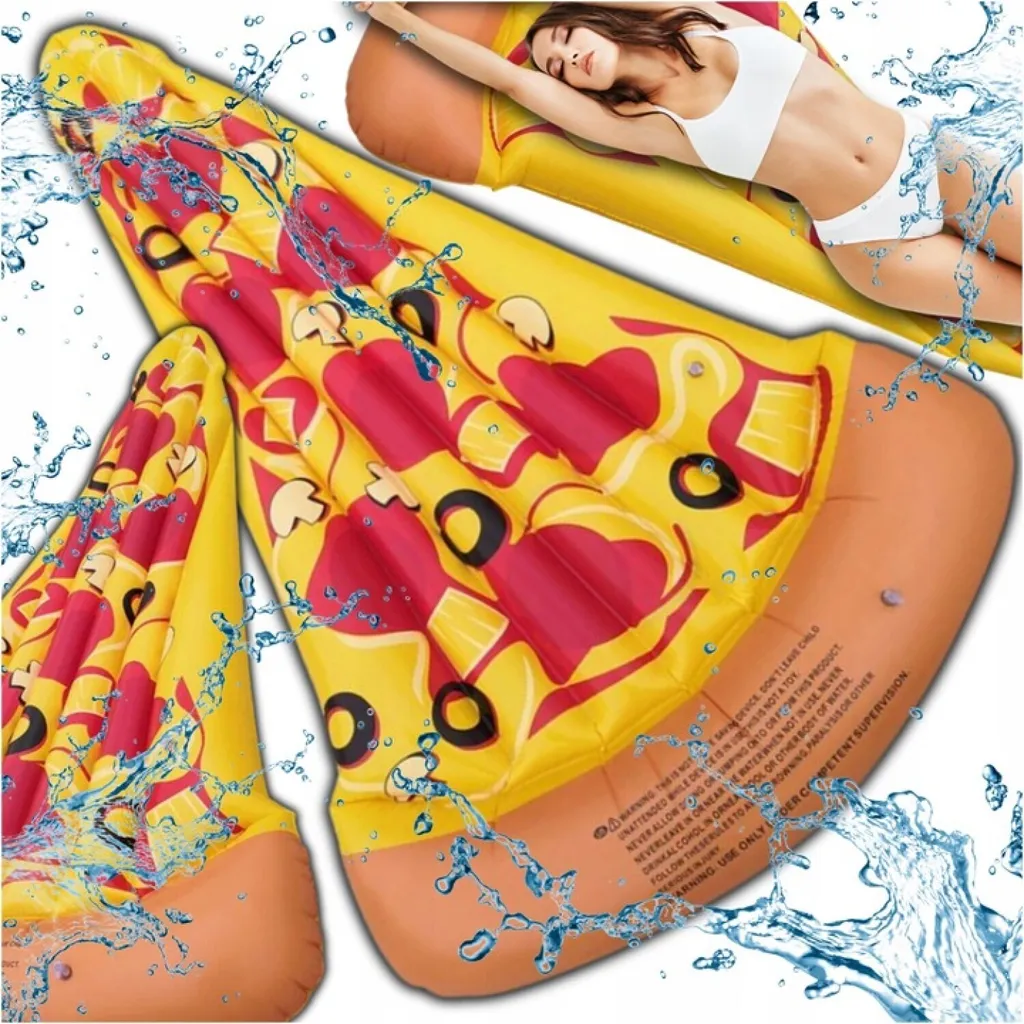 Bouée Pizza Gonflable Grande Taille pour Adulte Idéal Vacances d'Été