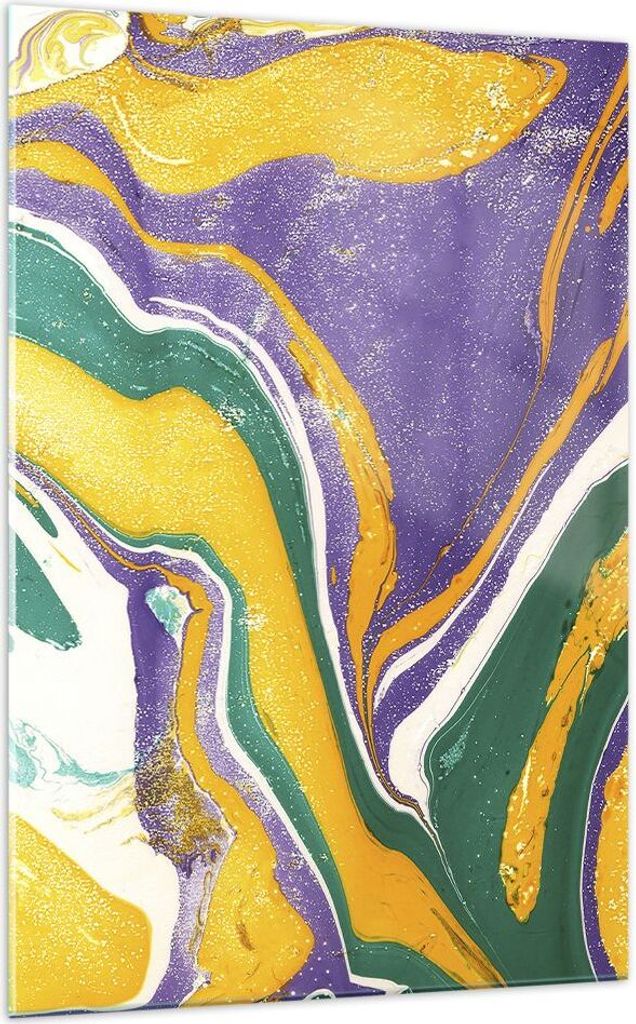 Bilder auf glas - Einteilig - Abstraktion modern - 70x100cm - Glasbilder - Wandbilder - Bilder - zum Aufhängen bereit - Wanddekoration aus Glas - ...