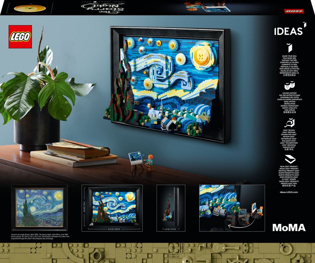 LEGO® Ideas 21333 Vincent van Gogh - Gwiaździsta noc Zdjęcie produktu 2