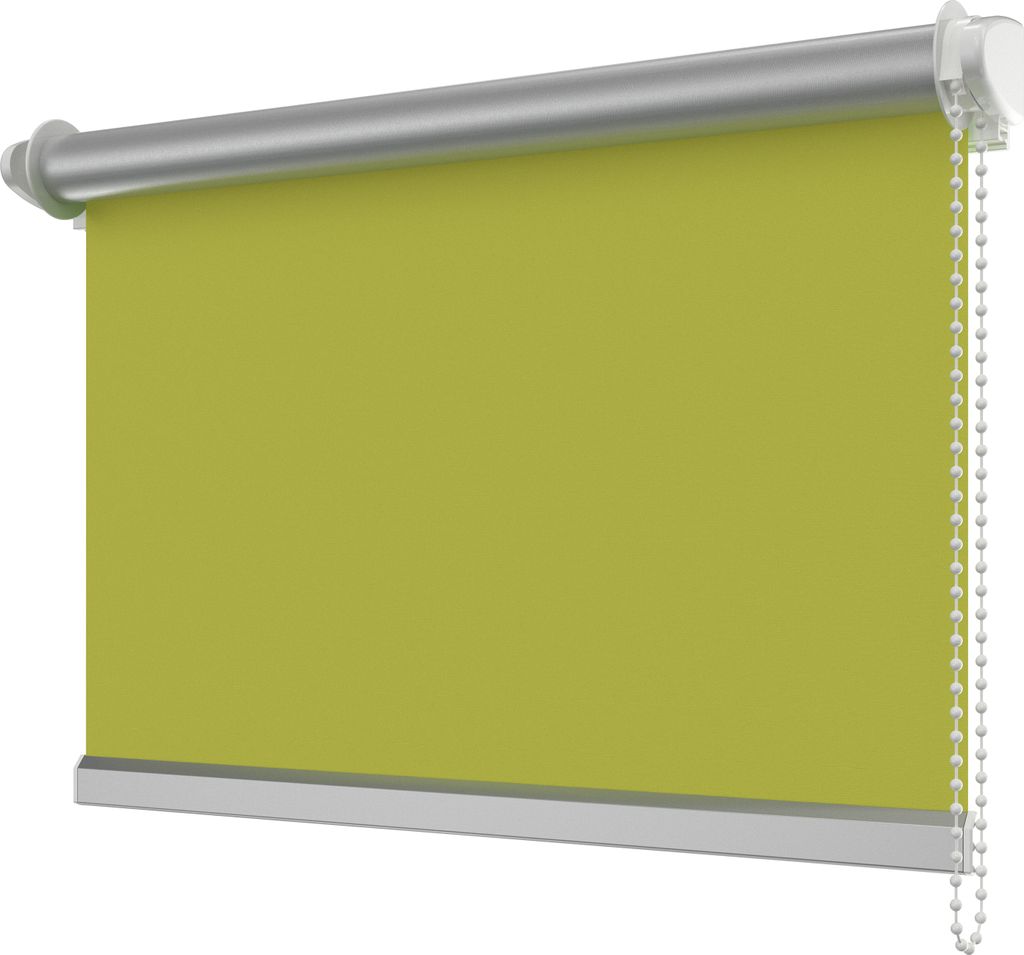 Interdeco Klemmfix Seitenzugrollo / Thermorollo und Verdunkelungsrollo Grün (3010), Typ SZ3, Breite x Höhe 75,5 x 175 cm