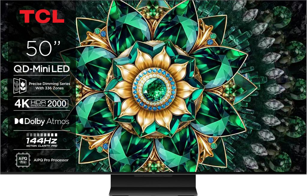 TCL 50Q7C 4K QD-Mini LED HDR PREMIUM TV mit Google TV 126 cm (50")