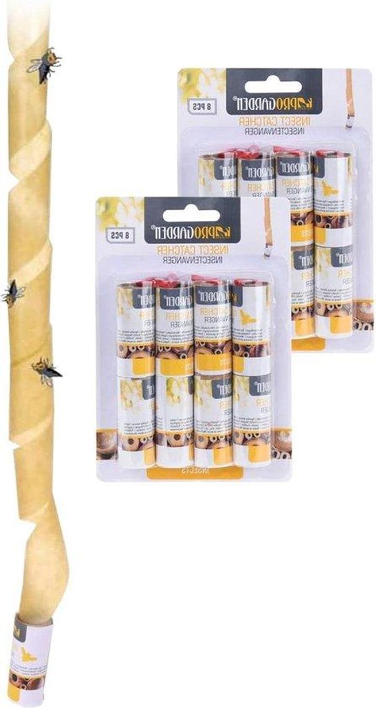 Milieubewusste Insektenschutzstreifen - 16 Stück, umweltfreundlich, giftfrei für Wohnräume, incl. Küche, Badezimmer, Esszimmer.