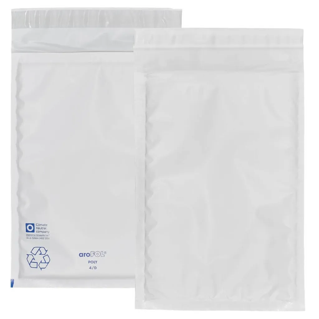 aroFOL POLY 2FVAF000304 Gr.4 100 Enveloppes à Bulles 20x27,5 cm