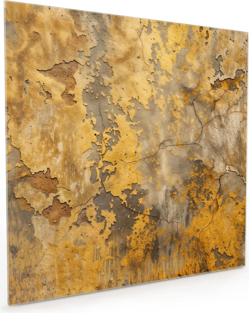 Küchenrückwand Spritzschutz Glas mit Motiv Verwitterte Wand 40 x 40 cm