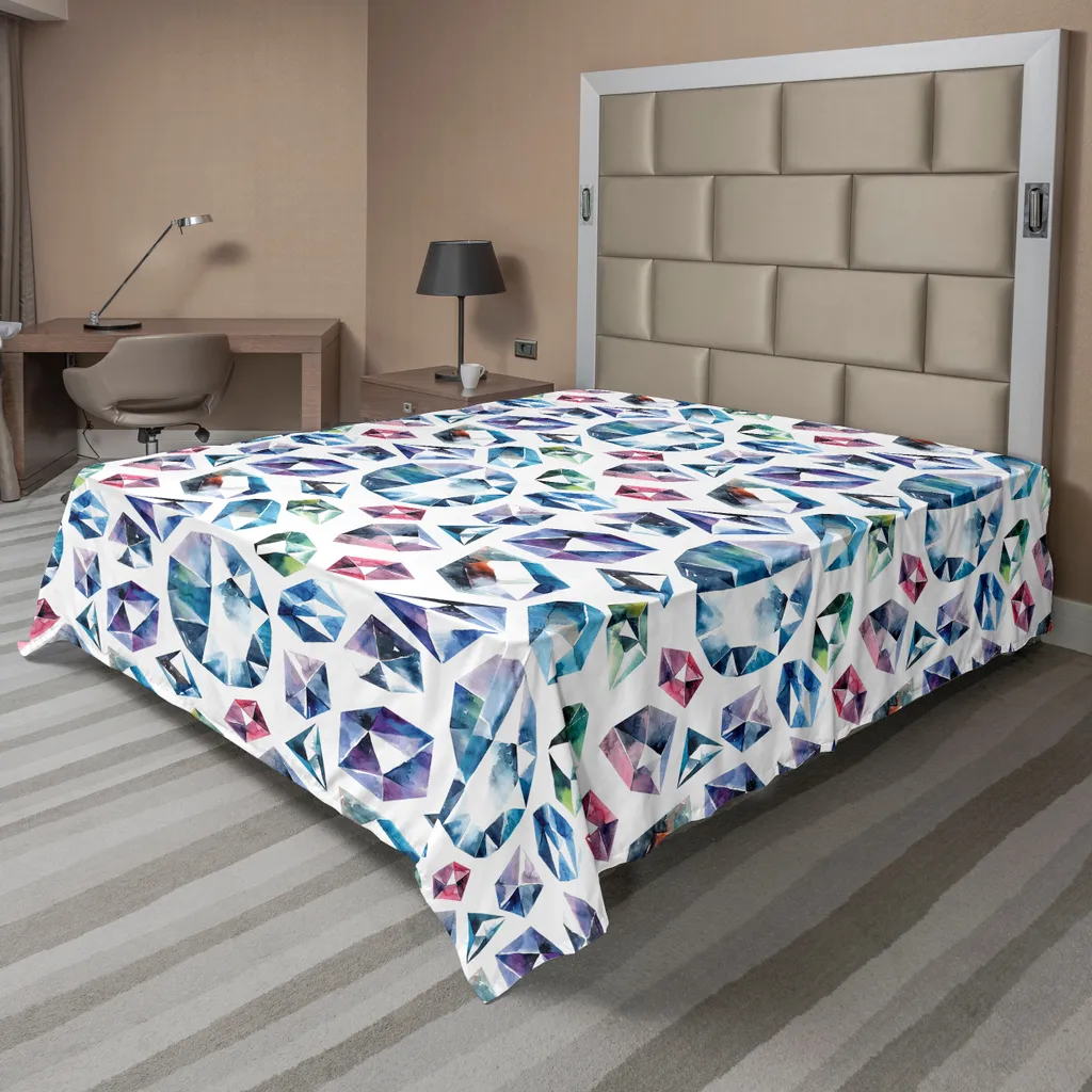 Lenzuolo Piano 244x205 ABAKUHAUS Diamante - Microfibra Morbida