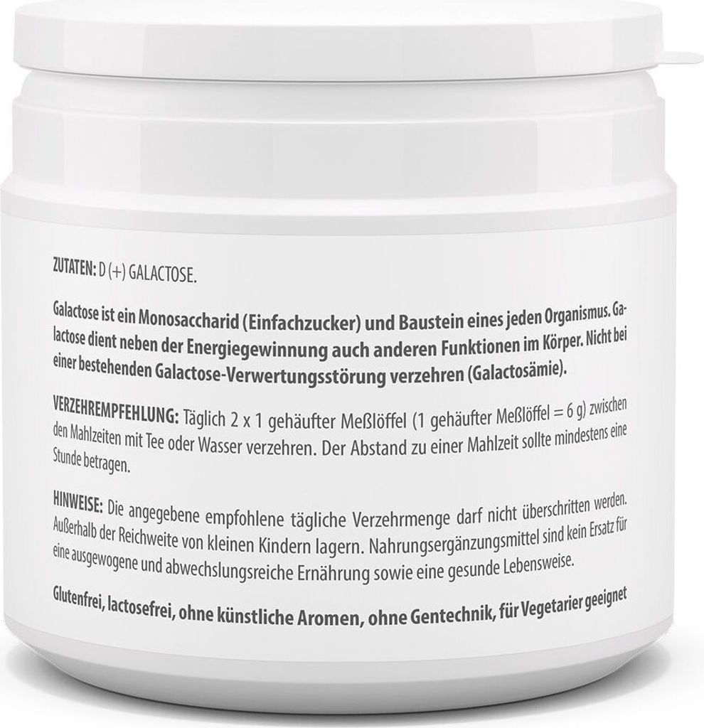Vysoce čistá D(+)galaktóza - vegetariánská - vyrobeno v Obrázek produktu 