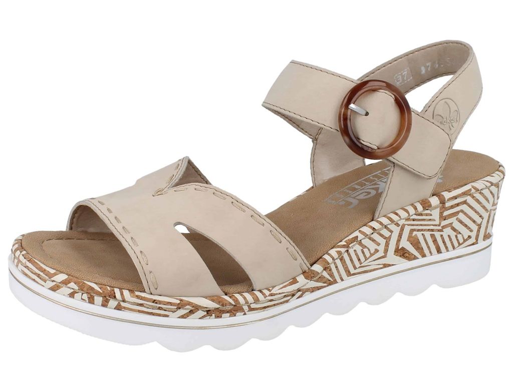 Rieker Keilsandaletten 67173 Damen 31353430373139 Beige 37 Produktbild 81