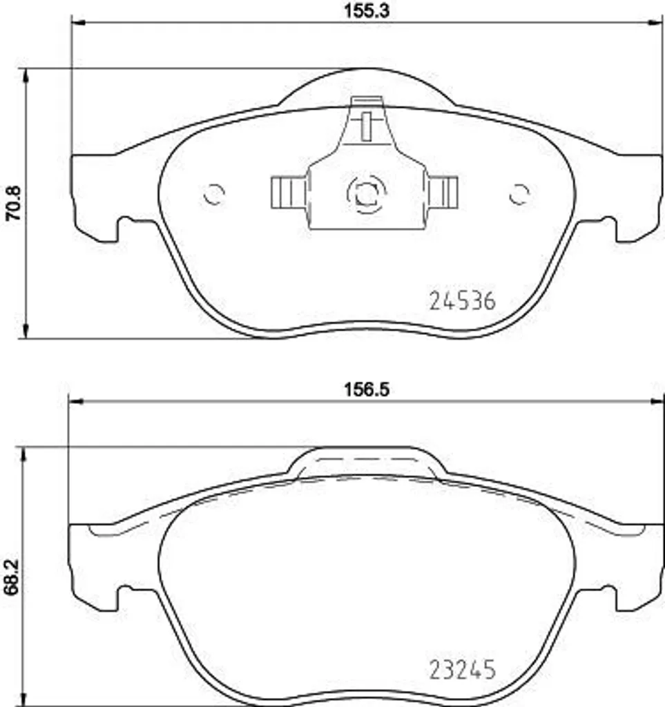 Plaquettes de frein HELLA 8DB 355 013-241 pour Scenic II et Grand Scenic