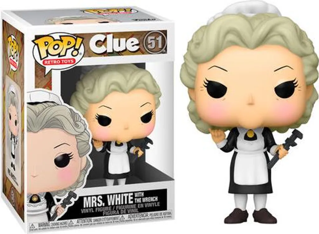 Cadeau Idéal : Figurine Cluedo Mme White Funko Pop ! 51 pour collection