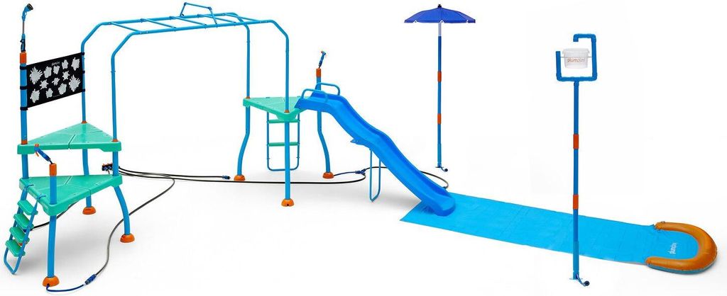 Wasserspielplatz Blaster-Parcours Gartenspielplatz