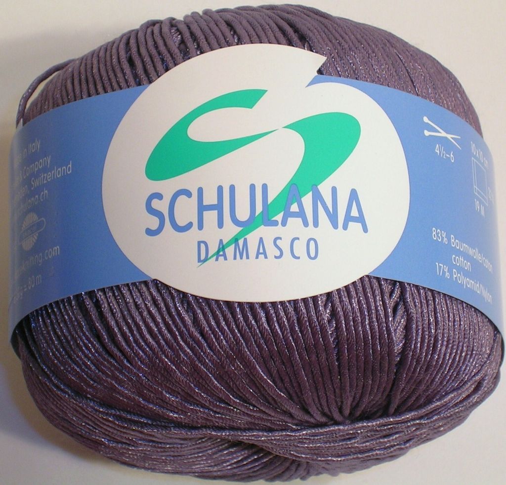 DAMASCO, glänzendes BW-Mischgarn von Schulana, Farbe FLIEDER (31), ca. 80m/50g