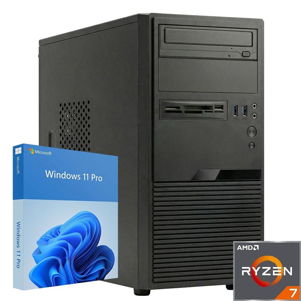 AMD Ryzen 7 - 64 GB DDR5 - 2000 GB SSD - WLAN - Bluetooth - CD/DVD - SD/MicroSD - Windows 11 Pro (COMPUGEAR X203-40145)