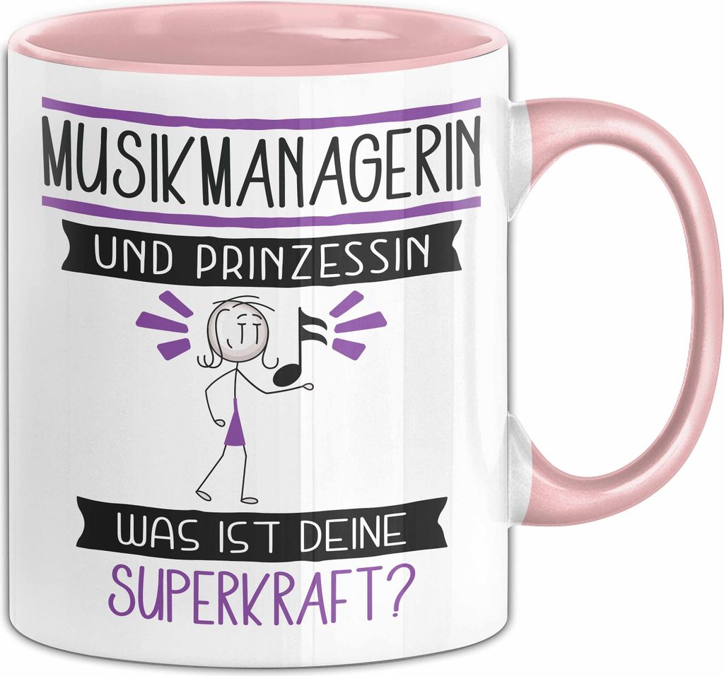 Musikmanagerin Und Prinzessin Tasse Geschenk Für Eine Produktbild 