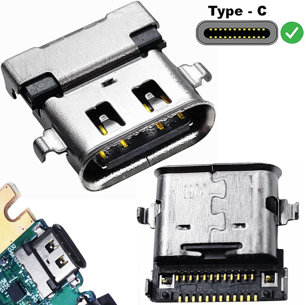 USB-C DC Jack Power Socket Charging Port Connector for Lenovo Thinkpad X1 Yoga 4th Gen, X1 Yoga 4th Gen (20SA)