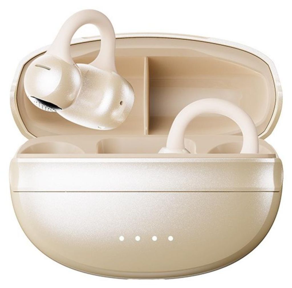 INF Open-Ear Clip-On Bluetooth Ohrhörer ABS, 11 Titanium, 36H Akku Sport Weiß