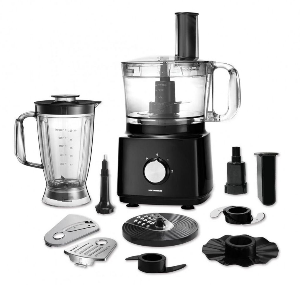 Heinner HFP-750BK, 1,2 l, Černá, Otočné, 1,8 l, Nerezová Obrázek produktu 
