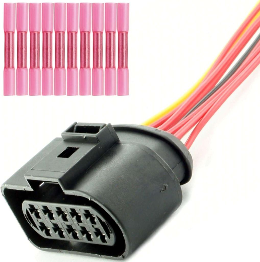 Overdrive-Racing Reparatur Ersatz Stecker 10 Polig Reparaturstecker Kabel Buchse Repair Plug Passend Für 1J0973735