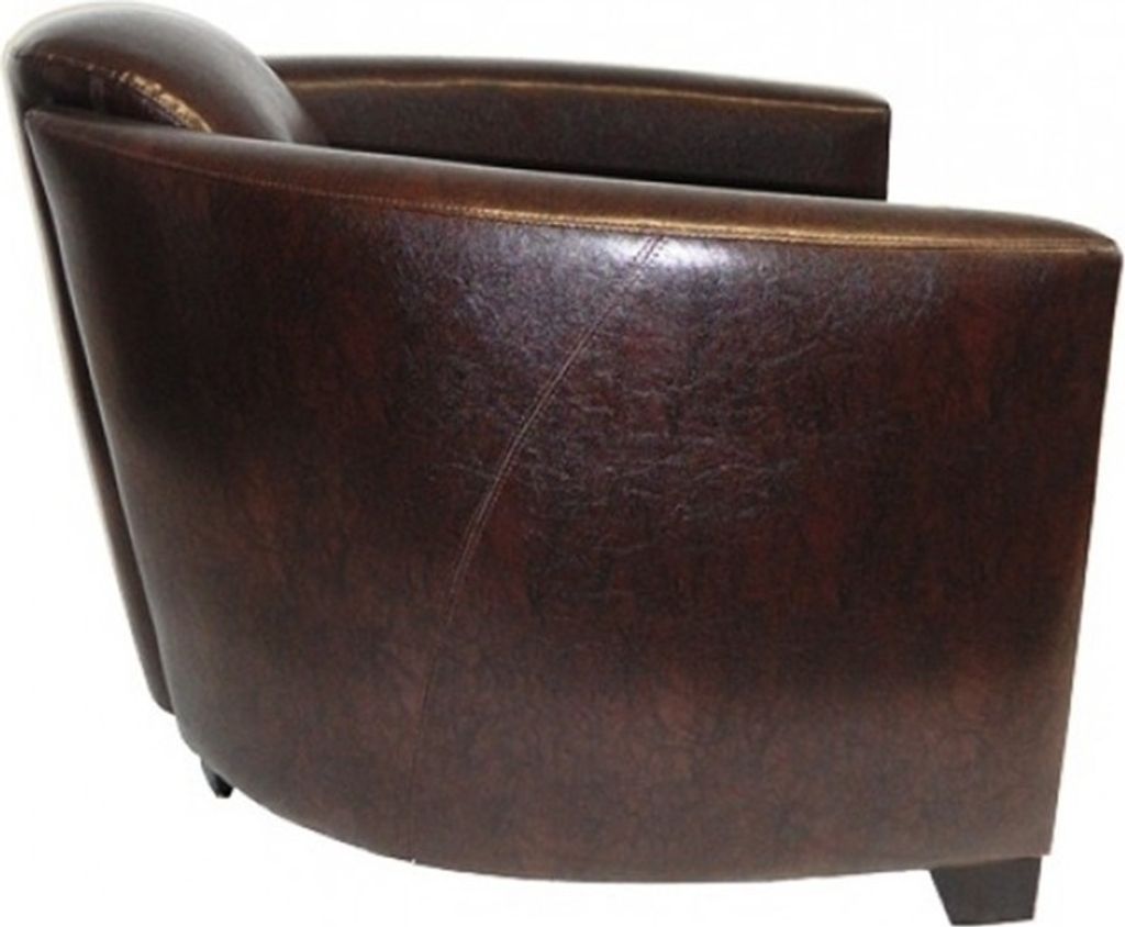 Modernes Lounge-Sessel "KUBA" in Premium Leder-Look