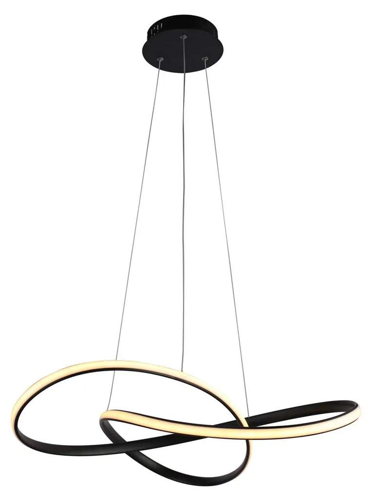 Suspension LED noire Italux Consa 40W : fini les pièces sombres et tristes