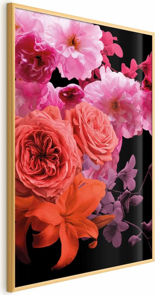 Poster Spring Breeze 60x90 cm con Cornice Dorata Senza Bordi Elegante - 1
