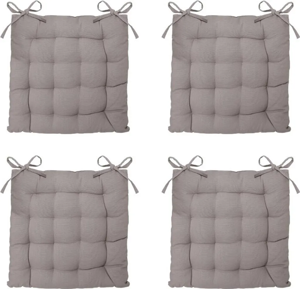 Coussin de chaise anti-douleur et moelleux gris clair 38x38cm