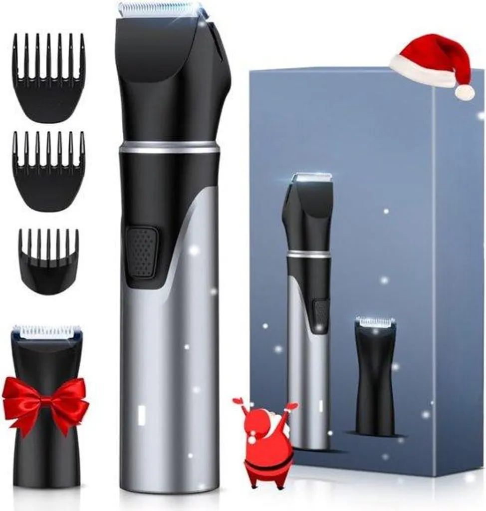 Tondeuse Corps Rechargeable USB Étanche Argentée pour Rasage Intime