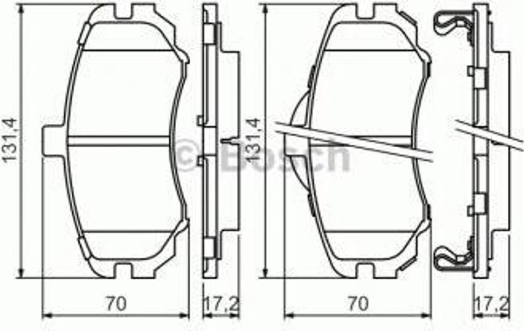 Bosch Bremsbelagsatz, Scheibenbremse 0 986 494 426