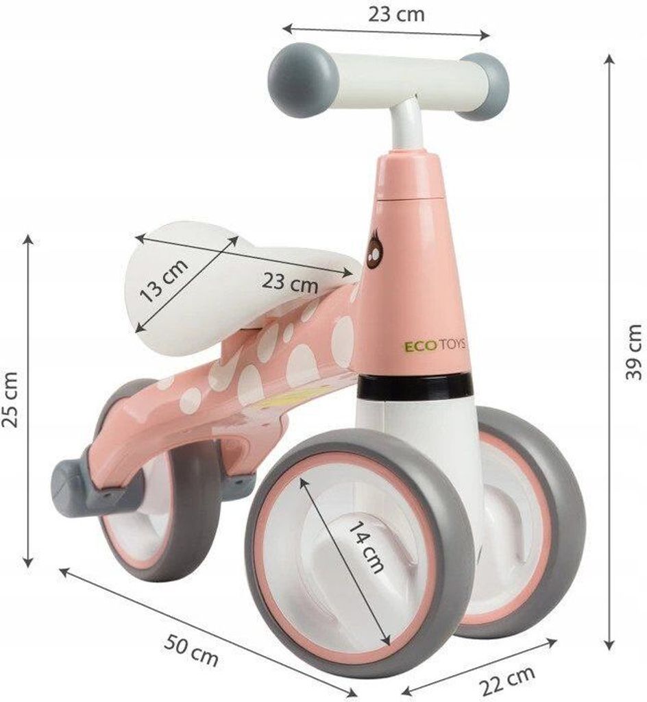 Bicykel na bežkách "Flamingo" Ecotoys Obrázok produktu 5