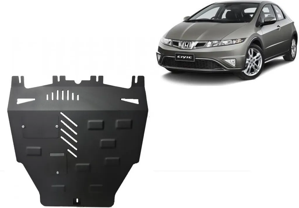 Plaque de protection moteur en acier pour Honda Civic Hayon - Accessoire