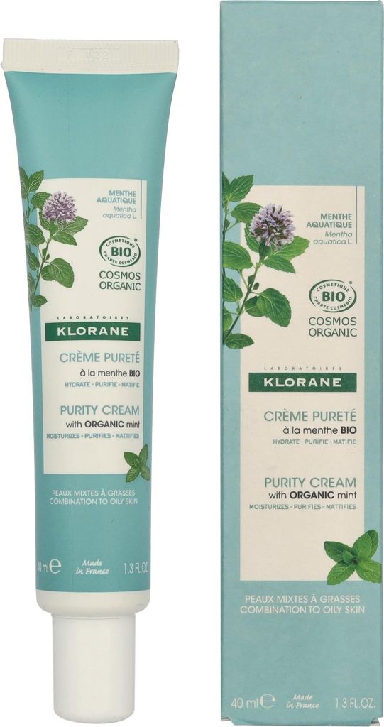 Klorane Crema Purificante Menta Acquatica 40 Ml Immagine del prodotto 