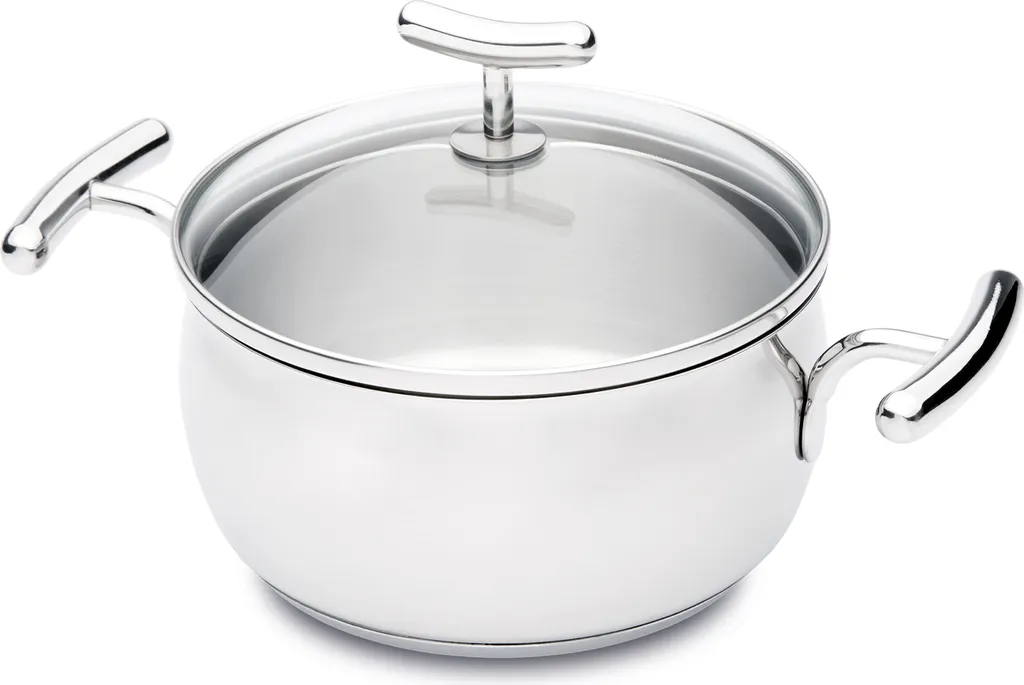 Faitout de Cuisine Yumi 2,6 L en Fonte d'Aluminium et Couvercle Verre