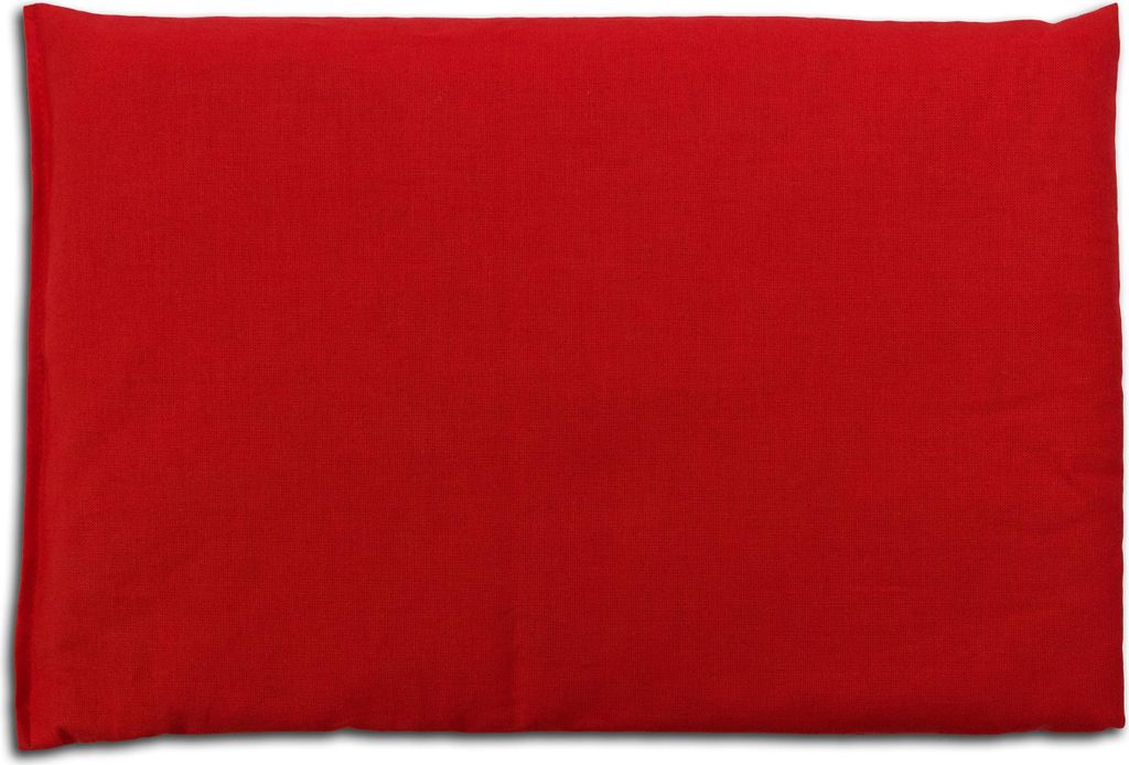 Lavendel Wärmekissen 30 x 20 cm, kirschrot - Mikrowelle und Backofen - 30x20cm, Leinsamen & Lavendel