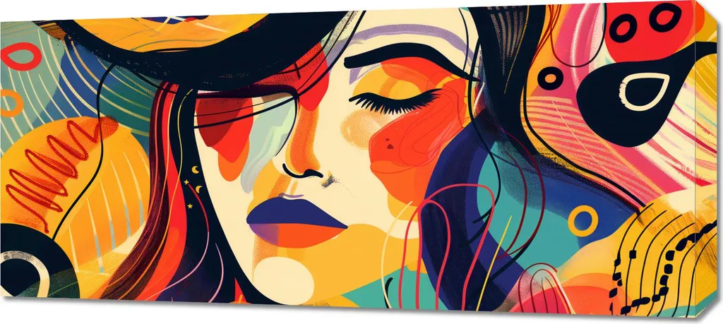 Quadro 90x40 cm Ricchezza della tavolozza dei colori