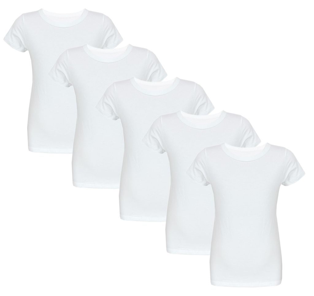 TupTam Kinder Jungen Unterhemd Basic T-Shirts Kurzarm 5er Produktbild 