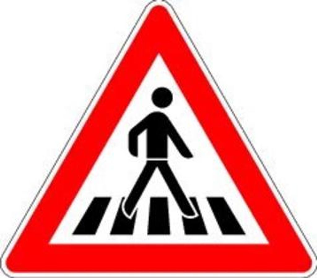 VKZ.101-11 Dreieck 900mm Fußgängerüberweg, rechts RAL-Gütezeichen Folie RA2