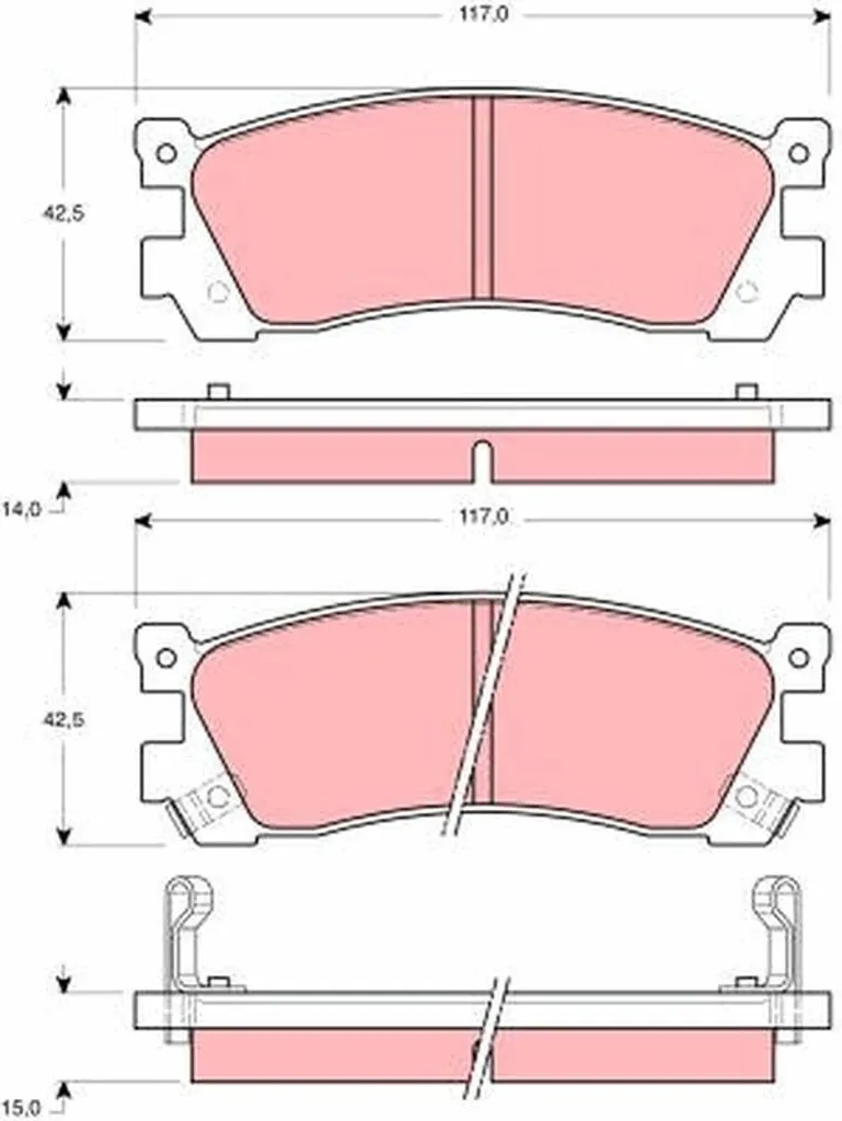 Rénovez votre freinage Mazda Xedos 9 avec les plaquettes TRW GDB3264