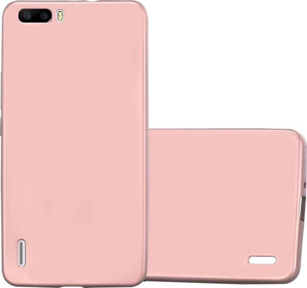 Cadorabo Schutzhülle für Honor 6 PLUS Hülle in Rosa Handyhülle TPU Silikon Etui Cover Case