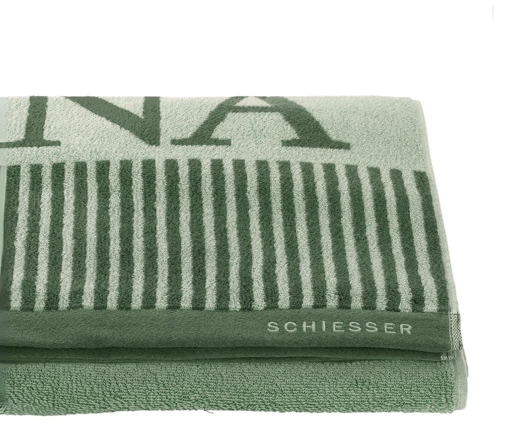 SCHIESSER Saunatuch Rom | Zweifarbig | 100% Baumwolle | Produktbild  KI-generiertes Bild
