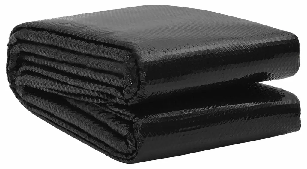 vidaXL Couverture de piscine supérieure noire en PE haute densité