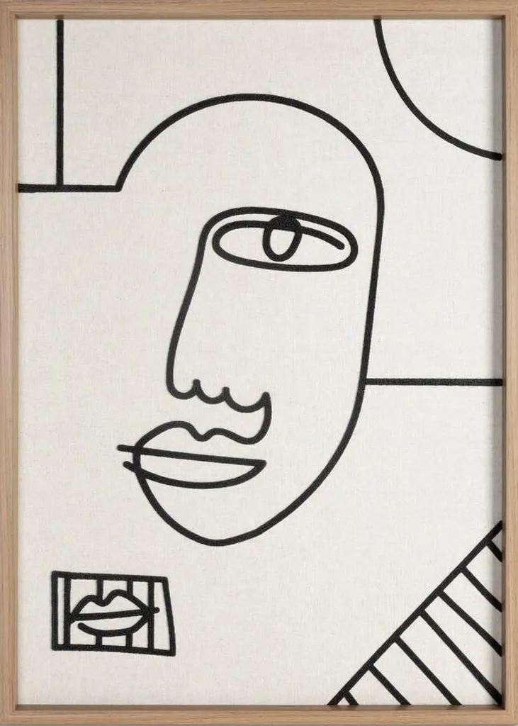 Décoration de salon : Tableau Mural Visage 50x70 cm pour Intérieur Chic