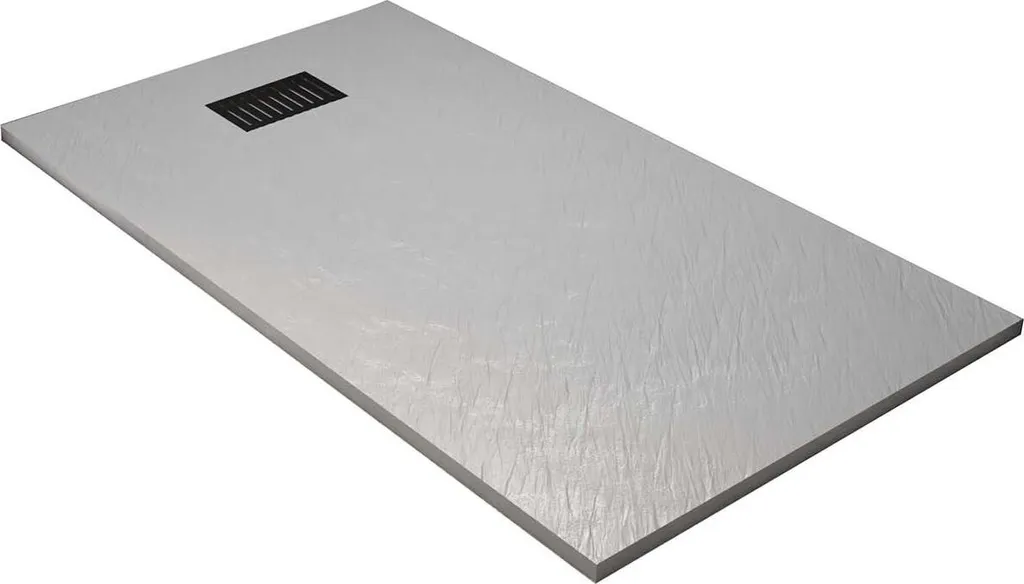 Receveur de douche 90x140 cm gris effet pierre pour douche italienne