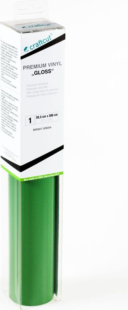 craftcut G45 Plotterfolie glänzend BRIGHT-GREEN 30,5 x 300 cm