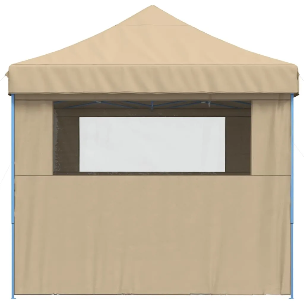 Tonnelle de jardin pliante imperméable beige pour réception