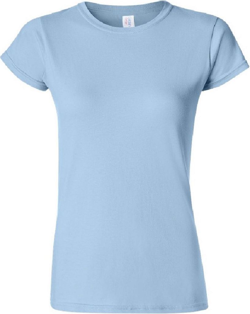 Gildan Damen Soft Style Kurzarm T-Shirt FK395 (L) (Hellblau)